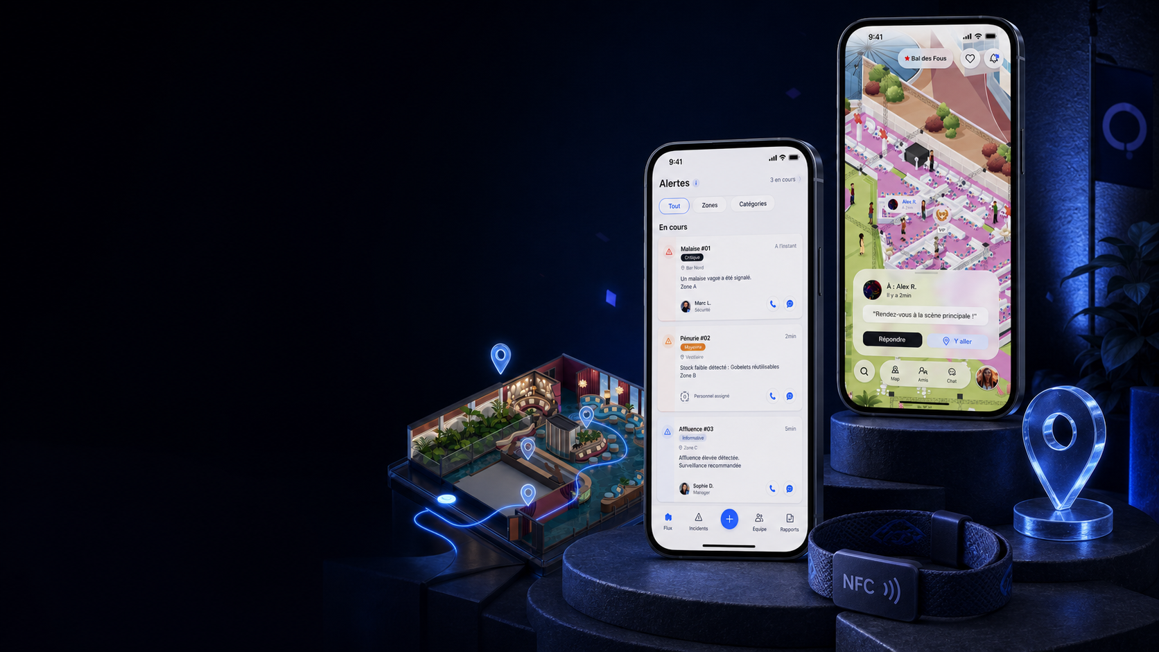 Mise en scène de l’application Oneera